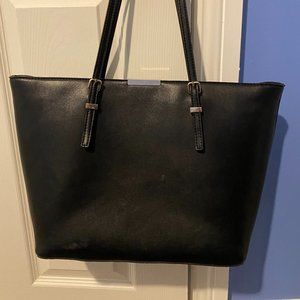 Black laptop tote
